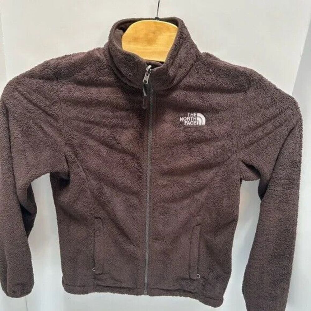 THE NORTH FACE Teddy Fuzzy Brown Women's Fleece Jacket Size Small